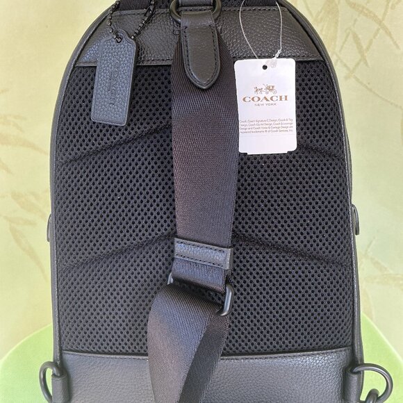 COACH CHARTER PACK IN SIGNATURE LEATHER:NWT BLACK CP116 Retail:$450 - Picture 6 of 15